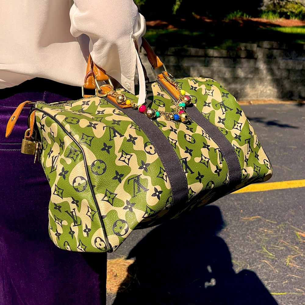TAKASHI MURAKAMI X LOUIS VUITTON MONOGRAMOUFLAGE SPEEDY 35
